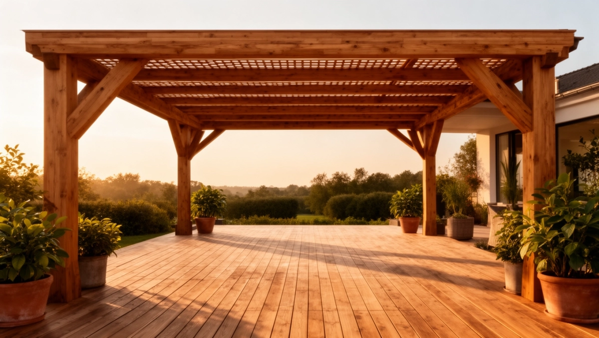 Drewniane zadaszenie tarasu cena