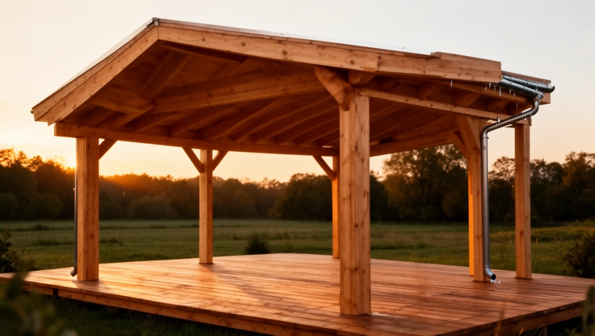 Konstrukcja zadaszenia tarasu z drewna