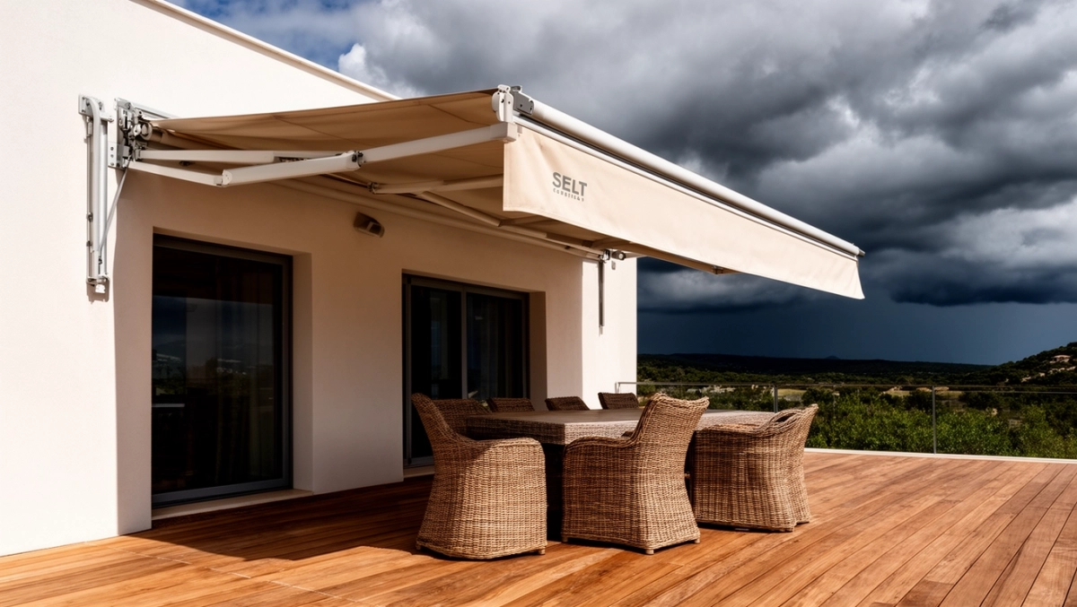 Markiza tarasowa z montażem