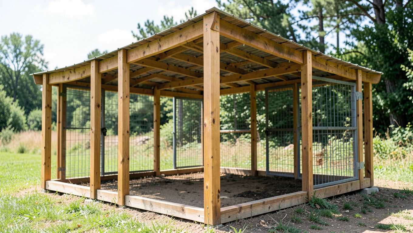 Materiały na zadaszenie dla psa