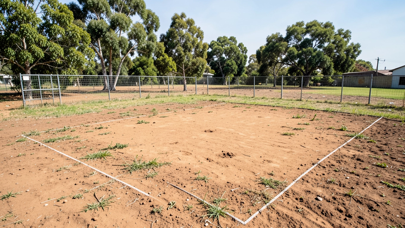 Przygotowanie pod zadaszenie psa