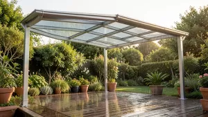 Aluminiowe zadaszenie tarasu 4x6