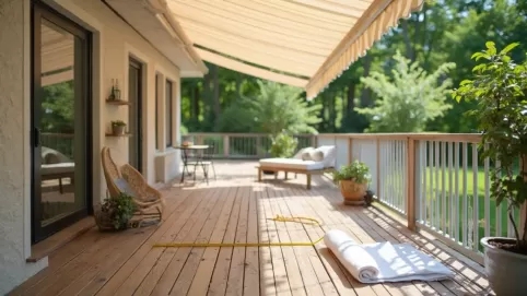 jak zrobić markize na taras