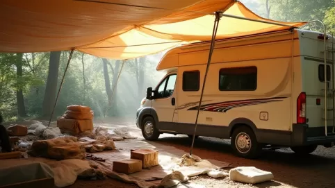 Jak zrobić zadaszenie przyczepy kempingowej