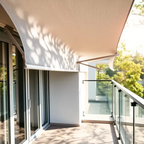 Markiza balkonowa z montażem