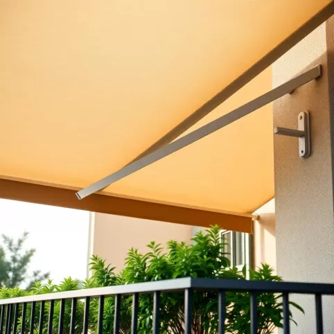 Markiza na balkon z montażem