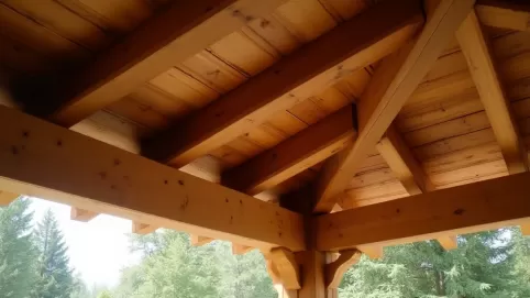 Zadaszenie tarasu drewniane jakie belki