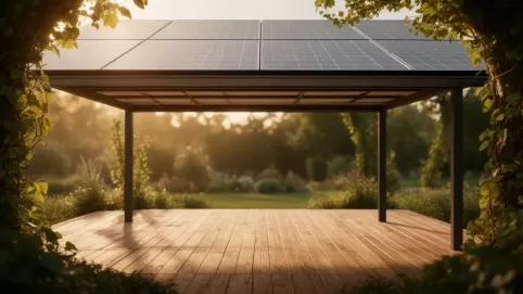 Zadaszenie z paneli fotowoltaicznych