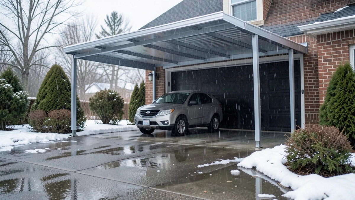 zadaszenie wjazdu do garażu